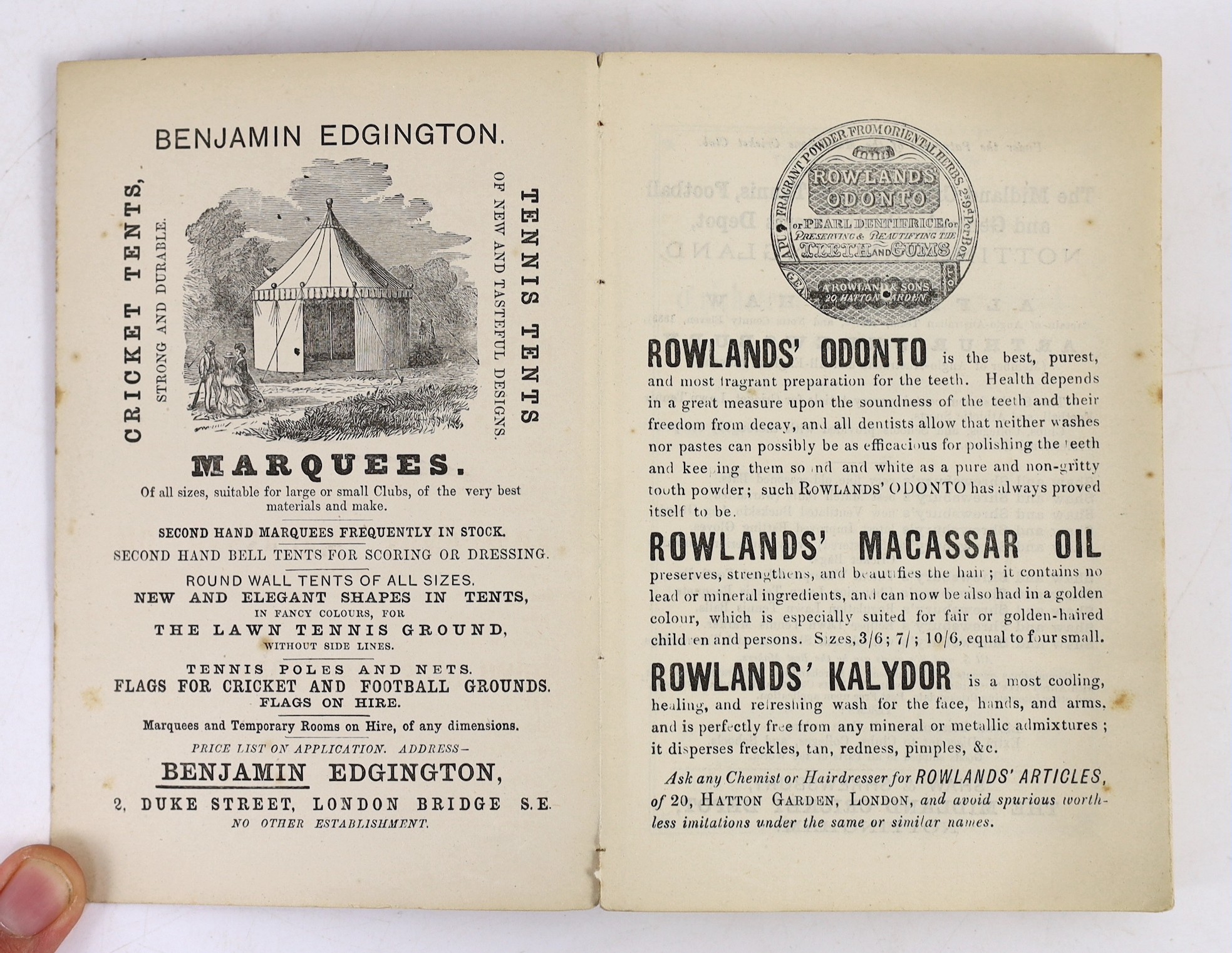 Wisden, John - Cricketers’ Almanack for 1884, 21st edition, original paper wrappers, very minor spotting to early advertisements, title and page edges.